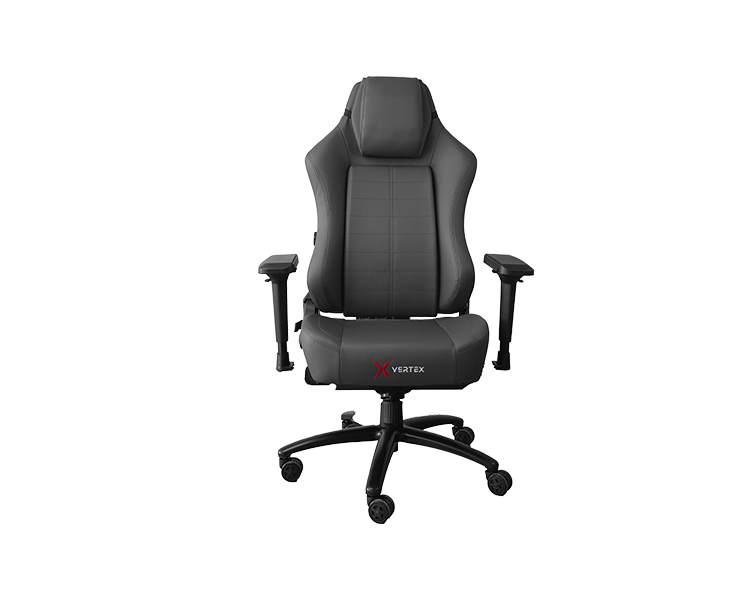 Gaming Chair: Vertex Imperion Gaming Chair Black Leather